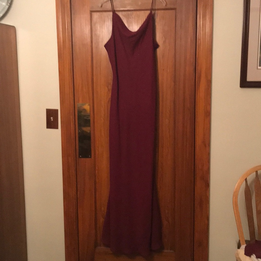 Chica’s, Evening Gown, Sequined, Burgundy